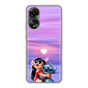Чехол с рисунком Стич для OPPO A78 (4G) (Стич и Лило)