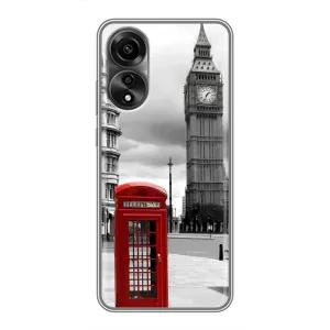 Чехол с рисунком «TELEPHONE» для OPPO A78 (4G)