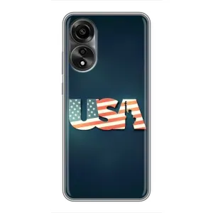 Чехол Флаг USA для OPPO A78 (4G) (USA)
