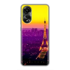 Чехол с Эйфелевой башней на OPPO A78 (4G) (Яркая башня)