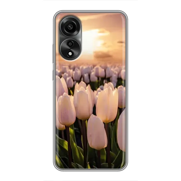 Чехол с рисунком «Закат с цветами» для OPPO A78 (4G) Чехол с рисунком «Закат с цветами» для OPPO A78 (4G)