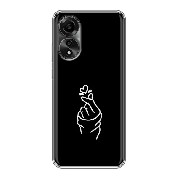 Чехол с рисунком «Знак Сердечка» для OPPO A78 (4G)
