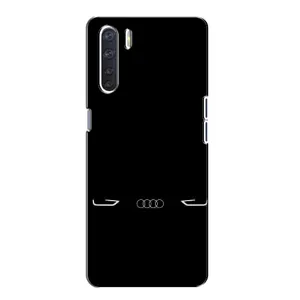 Силіконовий бампер з картинкою машини на Oppo A91 (Сілует Audi)