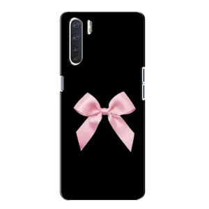 Чехол банты для Oppo A91 (Бант на черном)