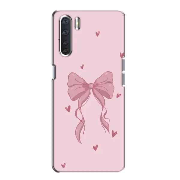 Чехол с рисунком «Бант на розовом» для OPPO A91 Чехол с рисунком «Бант на розовом» для OPPO A91