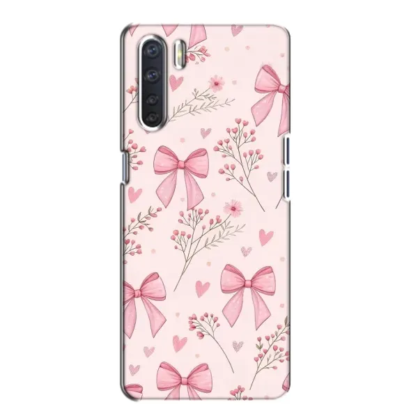 Чехол с рисунком «Банты с цветами» для OPPO A91 Чехол с рисунком «Банты с цветами» для OPPO A91