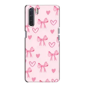 Чехол банты для Oppo A91 (Бантики и сердечки)