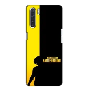 Чохол (TPU) з картинкою "Лого Пабг" на Оппо А91 (Battlegrounds)