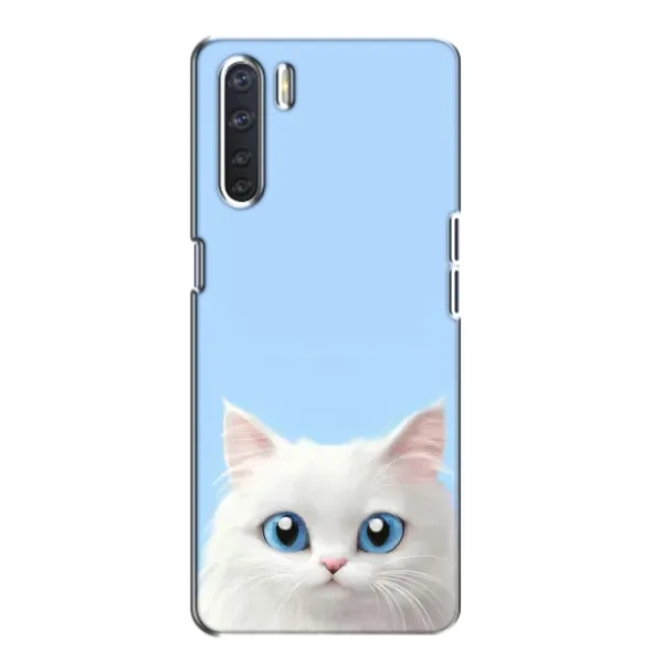 Чехол с рисунком «Белый кот» для OPPO A91 Чехол с рисунком «Белый кот» для OPPO A91