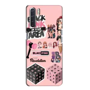 Чехлы с картинкой для Oppo A91 (BLACK PINK коллаж)