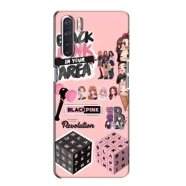 Чехол с рисунком «BLACK PINK коллаж» для OPPO A91