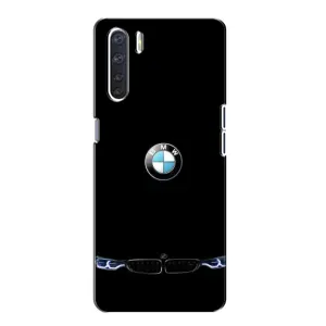 Силіконовий бампер з картинкою машини на Oppo A91 (Чорний BMW)