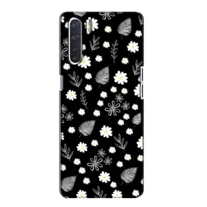 Чохли з тематикою "КВІТИ" на Oppo A91 (цвітіння на чорному)