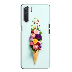 Чохли з тематикою "КВІТИ" на Oppo A91 (Квітка-морозиво)
