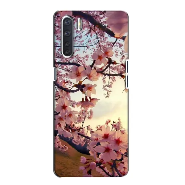 Чехол с рисунком «Цветущая сакура» для OPPO A91 Чехол с рисунком «Цветущая сакура» для OPPO A91