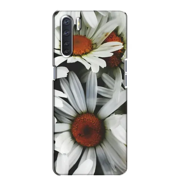 Чехол с рисунком «Цветы Ромашки» для OPPO A91 Чехол с рисунком «Цветы Ромашки» для OPPO A91