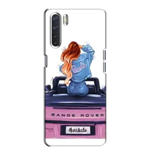 Силиконовый Чехол на Oppo A91 с картинкой Стильных Девушек (Девушка на машине)