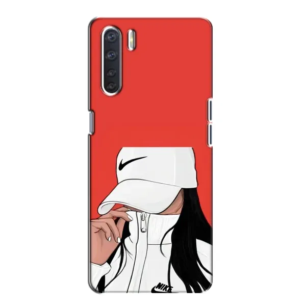 Чехол с рисунком «Девушка Nike» для OPPO A91