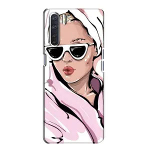Чехол с картинкой Модные Девчонки Oppo A91 (Девушка в халате)