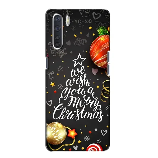 Чехол с рисунком «Елочка» для OPPO A91