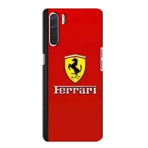 Силіконовий бампер з картинкою машини на Oppo A91 (Ferrari Logo)