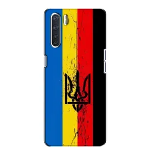 Чехлы УПА (Красно-Чёрный) на Oppo A91 (Флаг УПА)