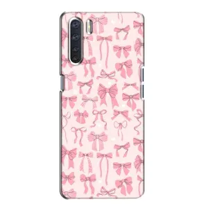 Чехол банты для Oppo A91 (Фон бантики)