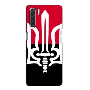 Чехлы УПА (Красно-Чёрный) на Oppo A91 (Герб Украины)