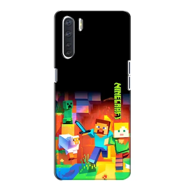 Чехол с рисунком «Герой Майнкрафт» для OPPO A91 Чехол с рисунком «Герой Майнкрафт» для OPPO A91