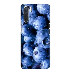Чехол с изображением вкусной еды для Oppo A91 (Голубика)