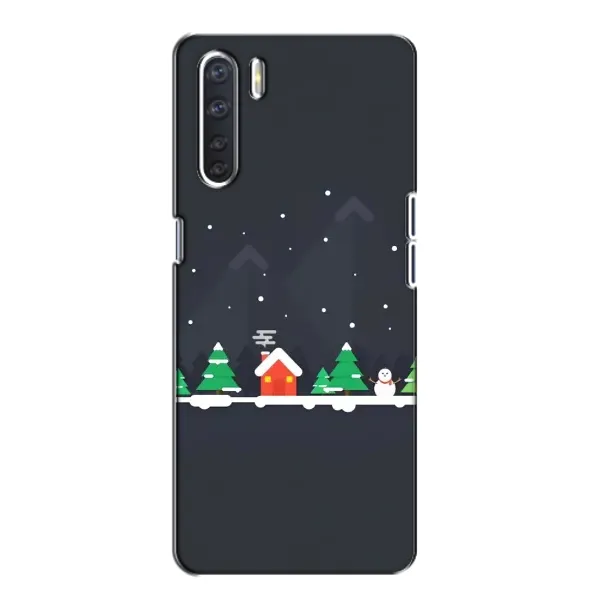 Чехол с рисунком «Город зимний» для OPPO A91 Чехол с рисунком «Город зимний» для OPPO A91