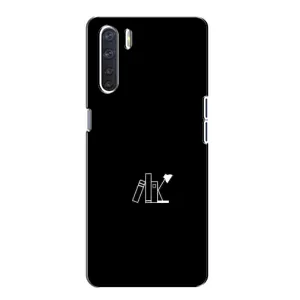Чехол с картинками на черном фоне для Oppo A91 (Книжки)