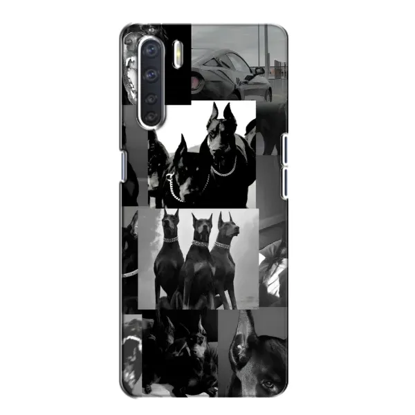 Чехол с рисунком «Коллаж Доберман» для OPPO A91 Чехол с рисунком «Коллаж Доберман» для OPPO A91
