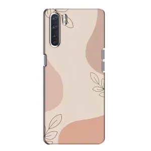 Чохол квітковий дизайн для Oppo A91 (Кориневий фон)