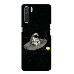 Силіконовый Чохол з принтом "Космонавти" на Oppo A91 (Космонавт на рибалці)