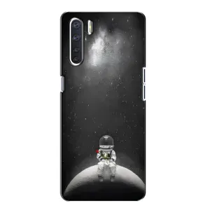 Силіконовый Чохол з принтом "Космонавти" на Oppo A91 (Космонавт романтик)