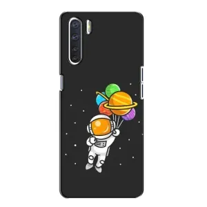 Силіконовый Чохол з принтом "Космонавти" на Oppo A91 (Космонавт з кульками)
