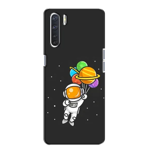 Чехол с рисунком «Космонавт с шариками» для OPPO A91 Чехол с рисунком «Космонавт с шариками» для OPPO A91