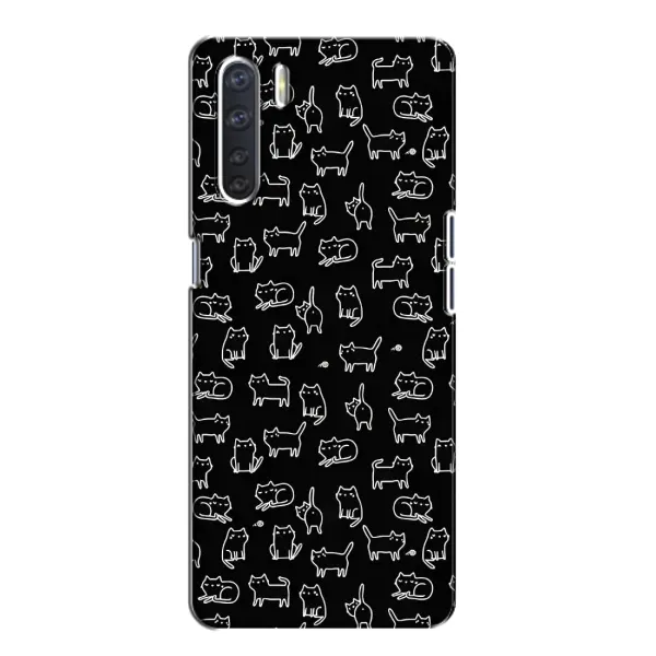Чехол с рисунком «Котики на черном» для OPPO A91 Чехол с рисунком «Котики на черном» для OPPO A91