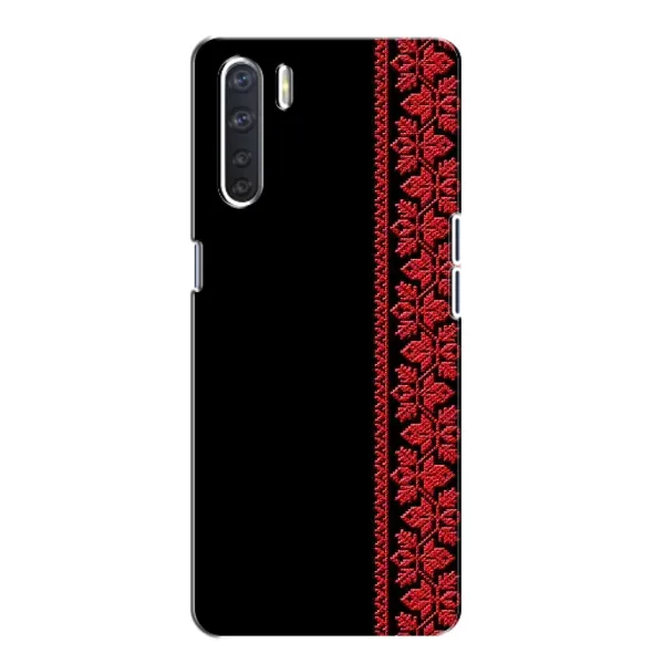 Чехол с рисунком «Красная Вышиванка» для OPPO A91 Чехол с рисунком «Красная Вышиванка» для OPPO A91