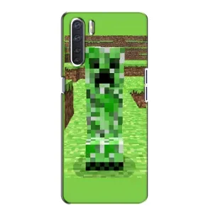 Чохли для Oppo A91 (Персонажі МайнКрафт) (Кріпер 2)