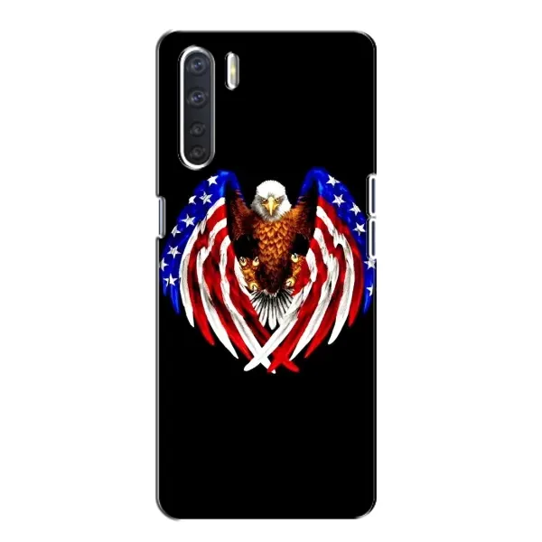 Чехол с рисунком «Крылья США» для OPPO A91
