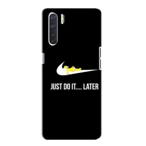 Силиконовый Чехол на Oppo A91 с картинкой Nike (Later)