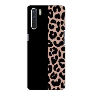Чехол с леопардовым принтом на Oppo A91 (Леопардовый фон)