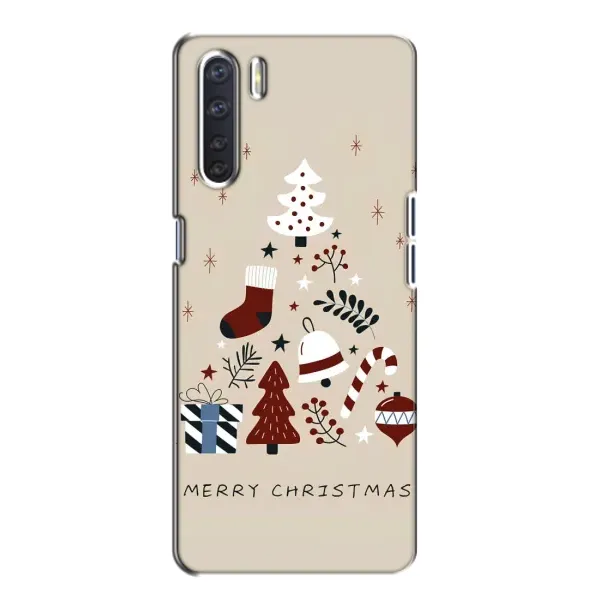 Чехол с рисунком «Merry Christmas» для OPPO A91 Чехол с рисунком «Merry Christmas» для OPPO A91