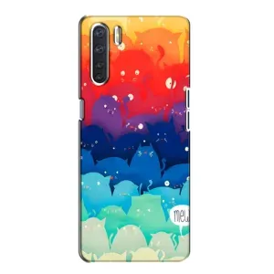 Силіконовий чохол з котиком для Oppo A91 (Mew)