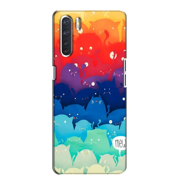 Чехол с рисунком «Mew» для OPPO A91