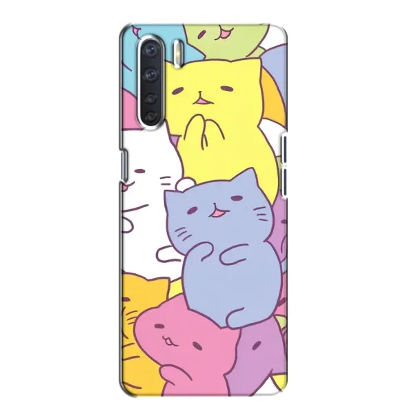 Чехол с рисунком «Милые котики» для OPPO A91 Чехол с рисунком «Милые котики» для OPPO A91