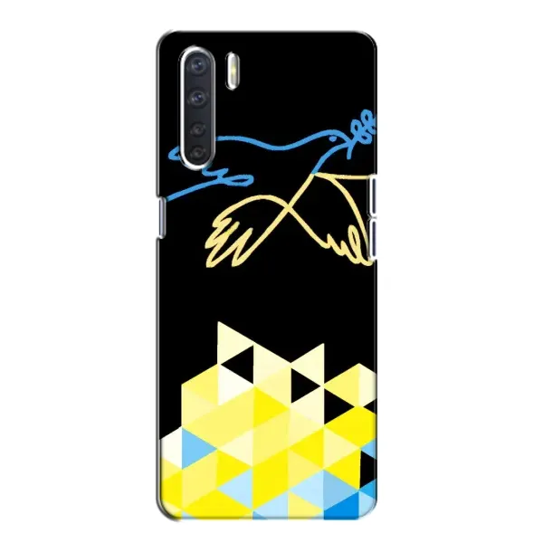 Чехол с рисунком «Мир для Украины» для OPPO A91 Чехол с рисунком «Мир для Украины» для OPPO A91