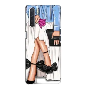 Силиконовый Чехол на Oppo A91 с картинкой Стильных Девушек (Мода)